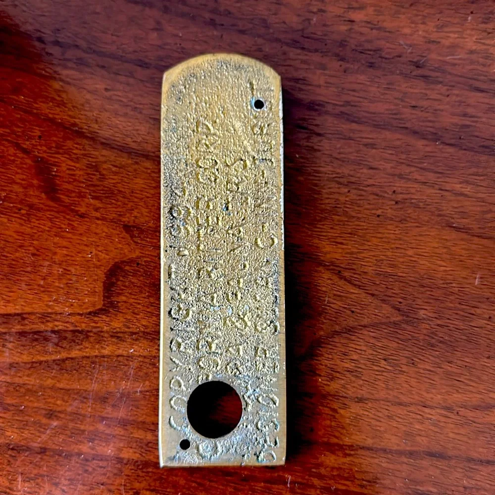 Restoration Hardware Doorbell Plaque